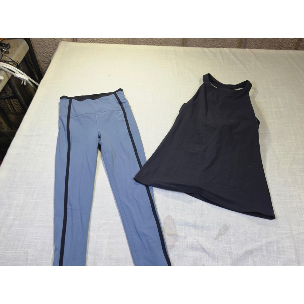 Athleta Ultra High Rise Elation 7/8 Leggings XXS & Lucy Keyhole Tank Top Set